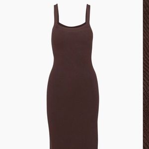 Aritzia Babton Chase Dress - Color: Rich Mocha Brown